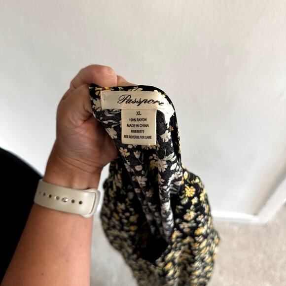 Sunflower Print Dress Women's Size XL - Picture 3 of 5